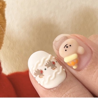 mẫu nail noel nổi (nhiều mẫu)