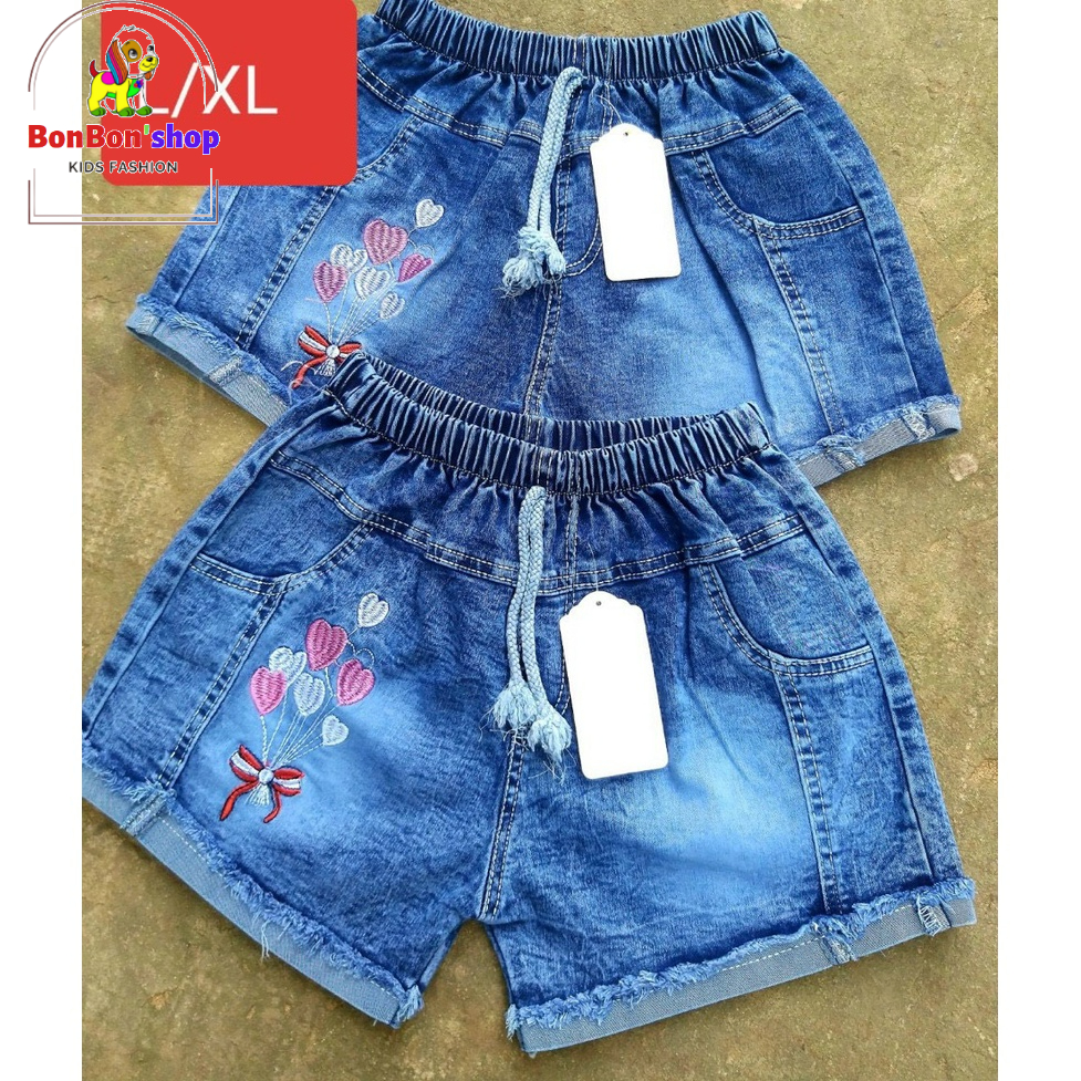 quần jean đùi cho bé gái siêu đáng yêu size 20-35kg