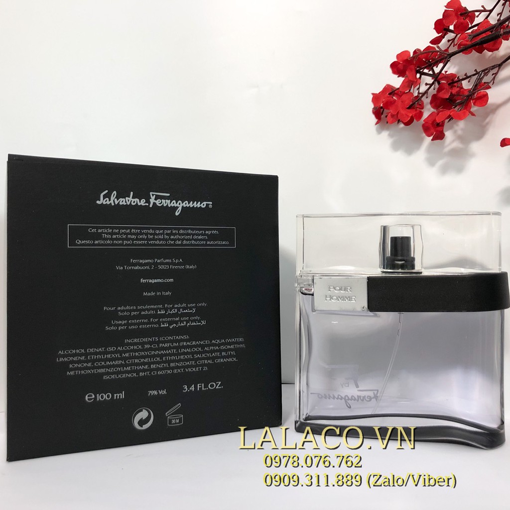 Nước hoa Nam Salvatore Ferragamo F By Ferragamo Black EDT 100ml