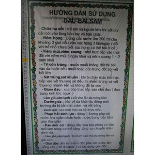 Dầu massage Balsam