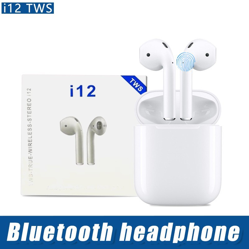 [Mã 2404EL10K giảm 10K đơn 20K] (siêu hót) Tai Nghe Bluetooth mini I12 TWS Công nghệ Cảm Biến Vân Tay mới