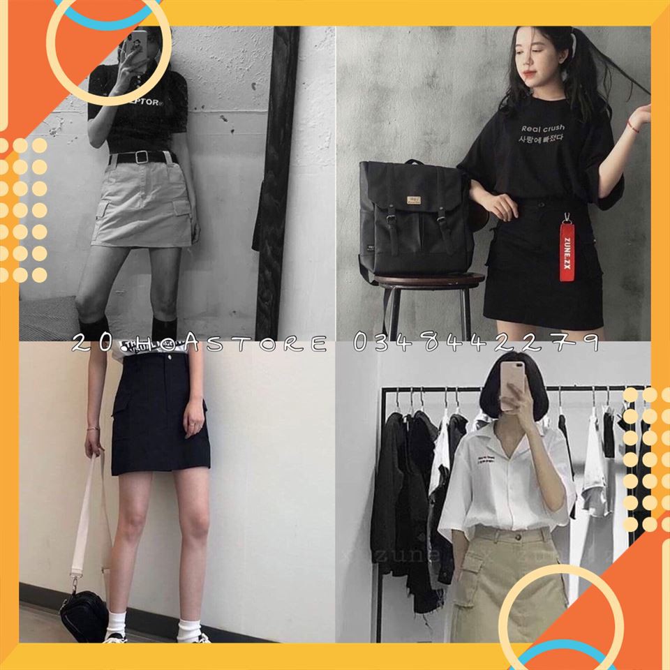 Quần Váy Kaki Túi Hộp Ulzzang Mẫu Mới | BigBuy360 - bigbuy360.vn
