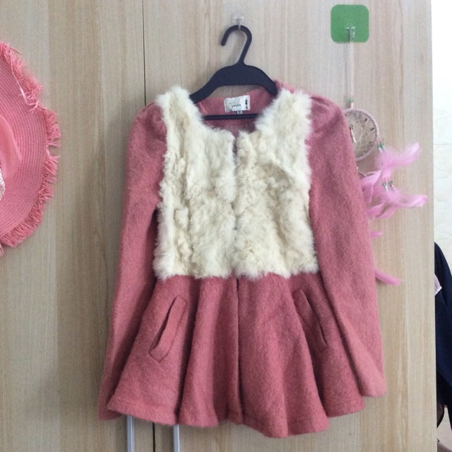 Khoác dạ nữ Hàn Quốc siêu xinh size S