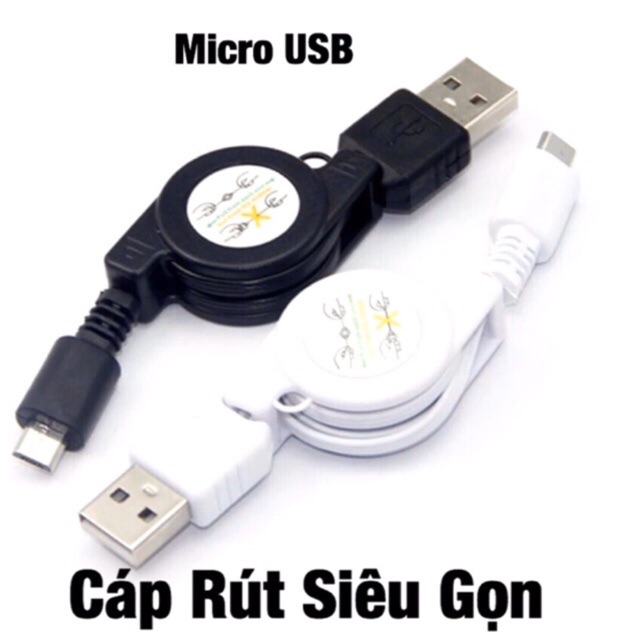 Cáp Sạc Micro USB Cáp Rút Thông Minh Siêu Gọn