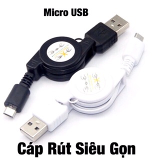 Cáp sạc micro usb cáp rút thông minh siêu gọn