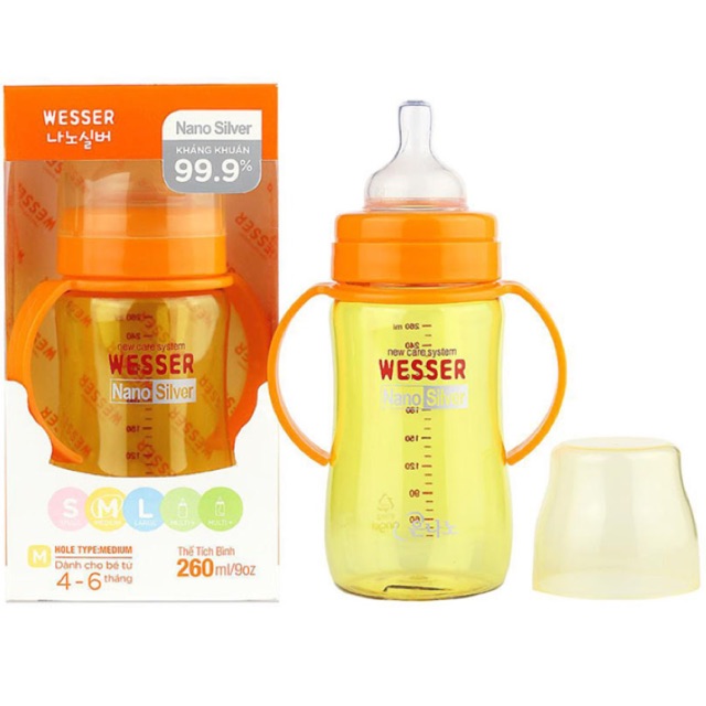 Bình sữa Wesser 260ml