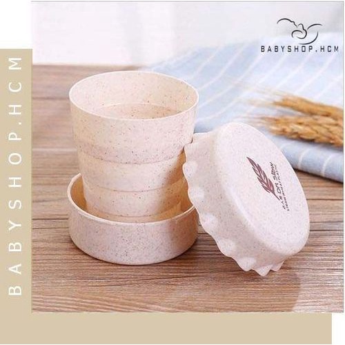 Ly nhựa lúa mạch gấp gọn thông minh sang trọng an toàn