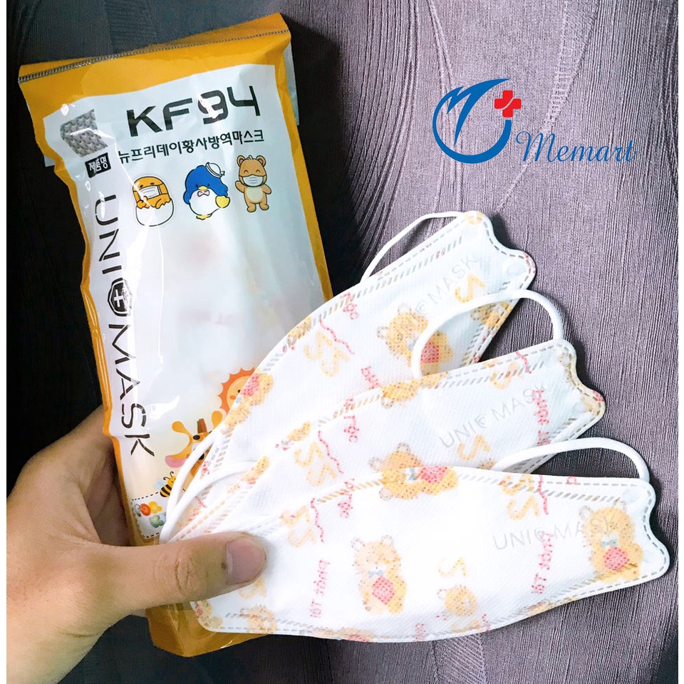 Khẩu Trang Uni Mask KF94 Công Nghệ Hàn Quốc 4D Kháng Khuẩn