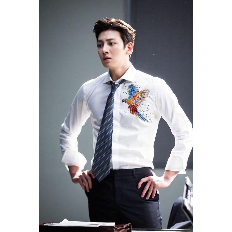 áo sơ mi in hình chim phung sang chảnh tính tế GKM