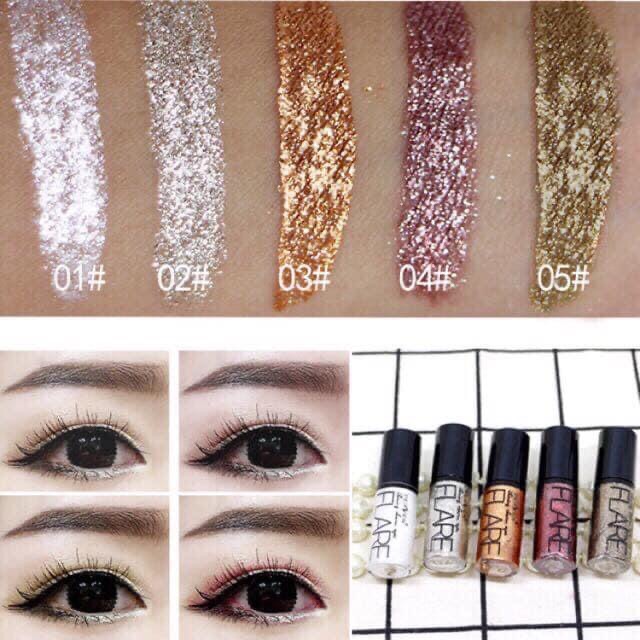 Kẻ Mắt Nước Nhũ Kim Tuyến BLACK STYLE Flare Shining Charm Eyes