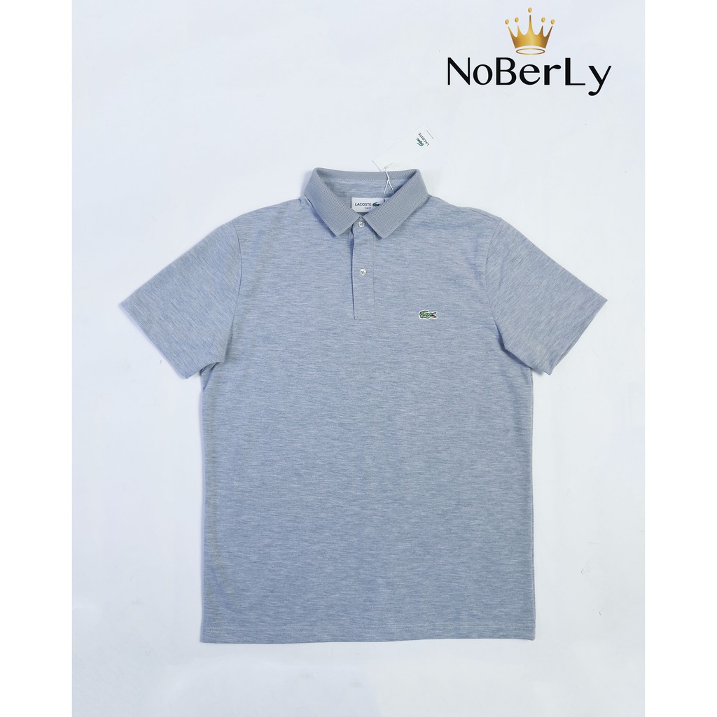 Áo phông Lacoste cổ bẻ - Xám
