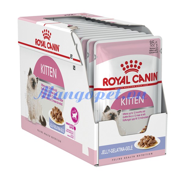 Pate Royal Canin - Kitten (Jelly) Gói 85Gr Cho Mèo Con