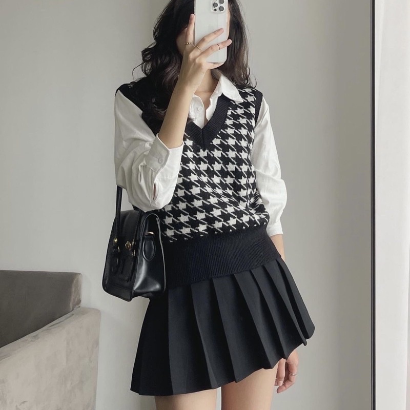 Chân Váy Xếp Ly Tennis Chữ A Dáng Ngắn | Chân Váy Ngắn Chữ A xếp ly Hàn Quốc | FM Style 211225001
