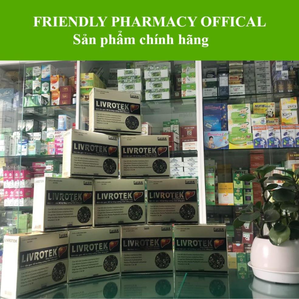Livrotek – Hỗ trợ điều trị viêm gan, giải độc gan, hạ men gan và phục hồi chức năng gan (Hộp 60 viên)