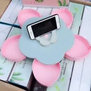 Khay đựng mứt xoay 5 cánh hoa