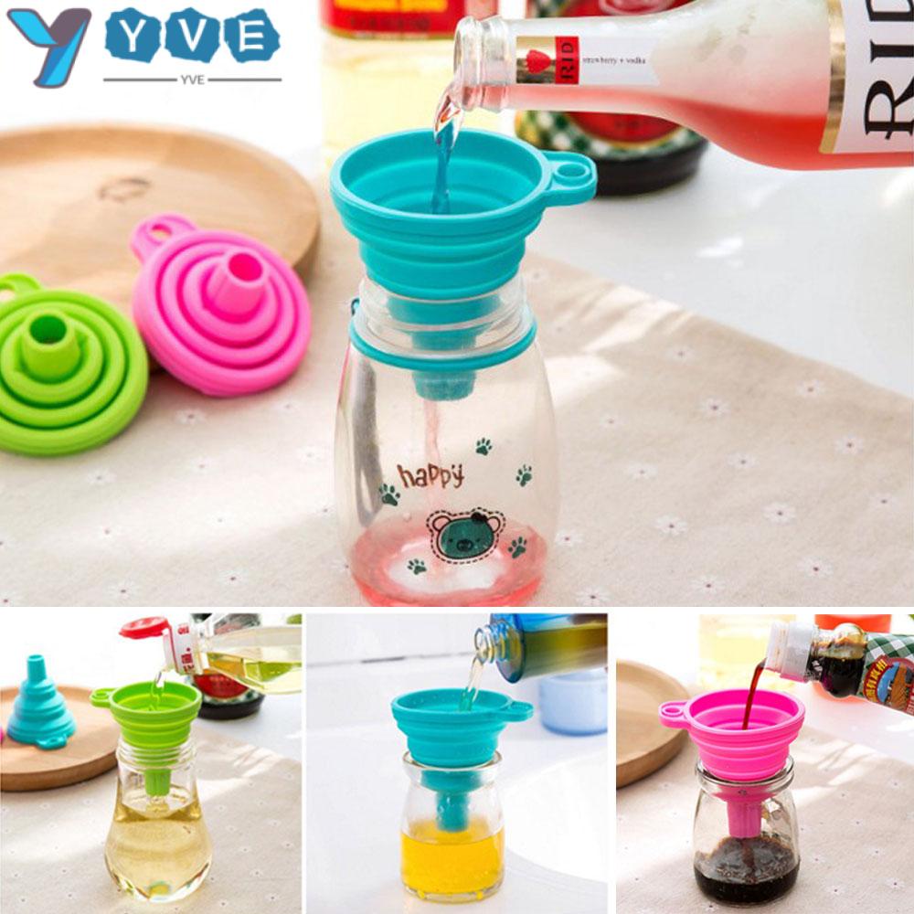 Phễu silicone có thể gập lại tiện dụng thích hợp cho nhà bếp