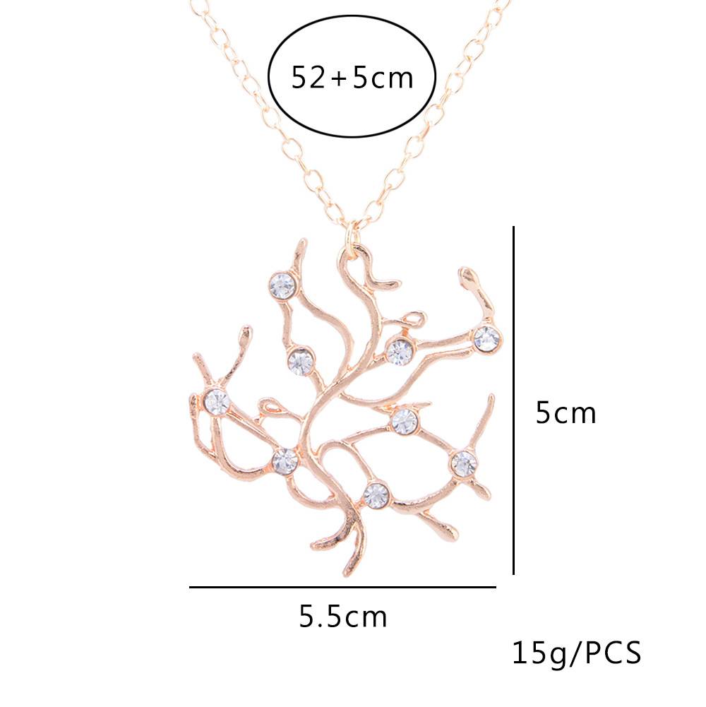 Bán chạy ở Châu Âu và Mỹ Vòng cổ mặt dây chuyền kim cương Rose Tree