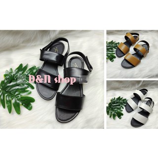 Giày Sandal Nữ Đế Bệt Quai Ngang Hở Hậu Năng Động D&N