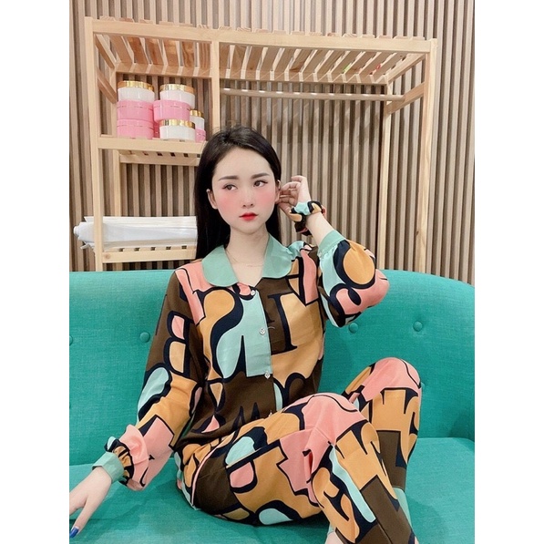 Đồ Bộ Tay Phồng Tiểu Thư- pijama Tiểu Thư- Đồ Bộ Pijama Lụa Mango Cao cấp- Bộ Dài | BigBuy360 - bigbuy360.vn