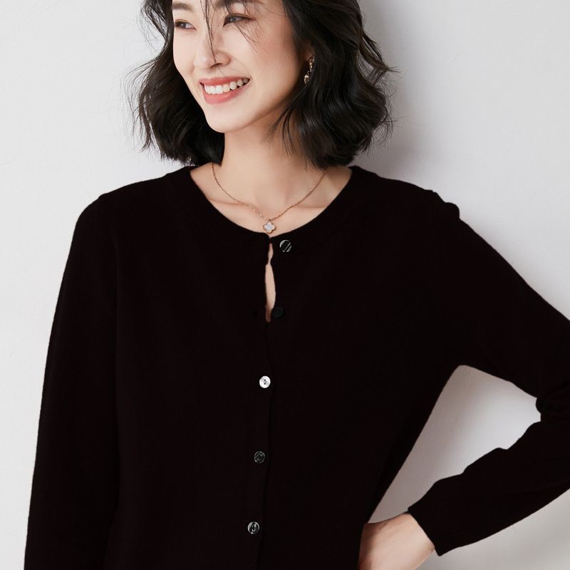 ÁO CARDIGAN LEN DỆT KIM CỔ TRÒN PHONG CÁCH HÀN QUỐC MẪU MỚI 2021 | BigBuy360 - bigbuy360.vn