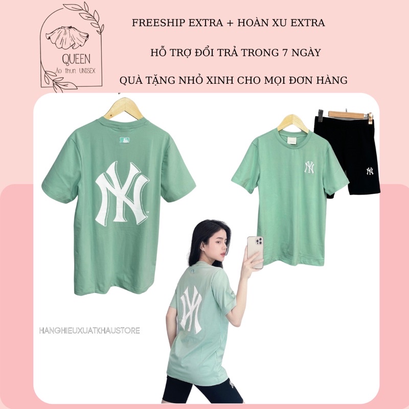 Áo thun thể thao Nam /Nữ xanh bạc hà , Áo phông unisex N/Y