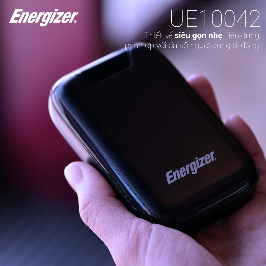 Sạc Dự Phòng Energizer CHÍNH HÃNG Dung Lượng 10000mAh - UE10042| Bảo Hành 24 Tháng