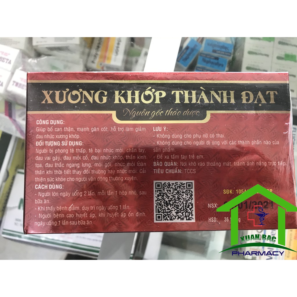 ✅  Viên xương khớp Thành Đạt - Hỗ trợ xương khớp, bổ khớp, đau cổ vai gáy, phong tê thấp, thần kinh tọa