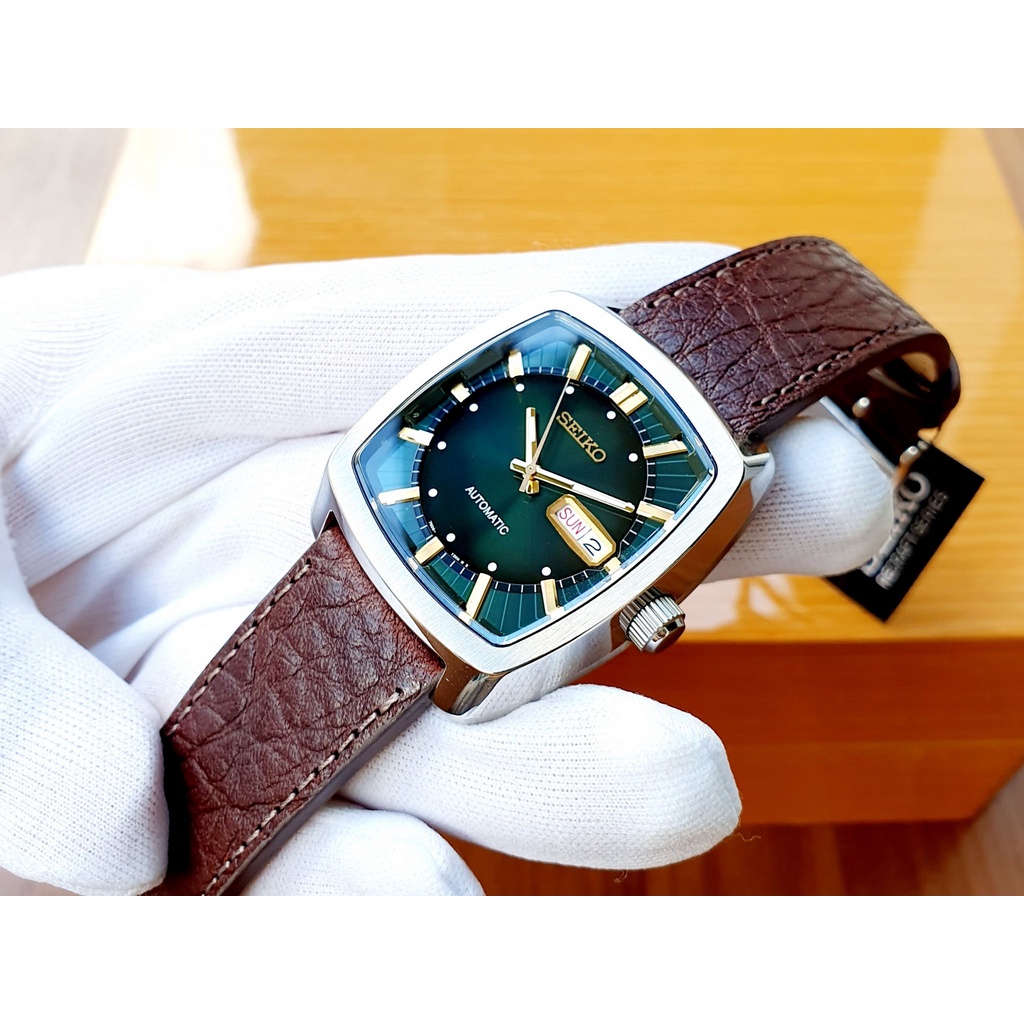 Đồng hồ nam SEIKO Recraft Automatic SNKP27 - Mặt vuông xanh lam độc đáo