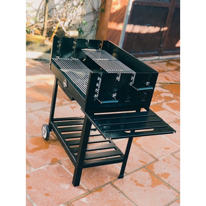 Bếp nướng than hoa đứng ngoài trời có bánh xe đẩy Jamestown ck350
