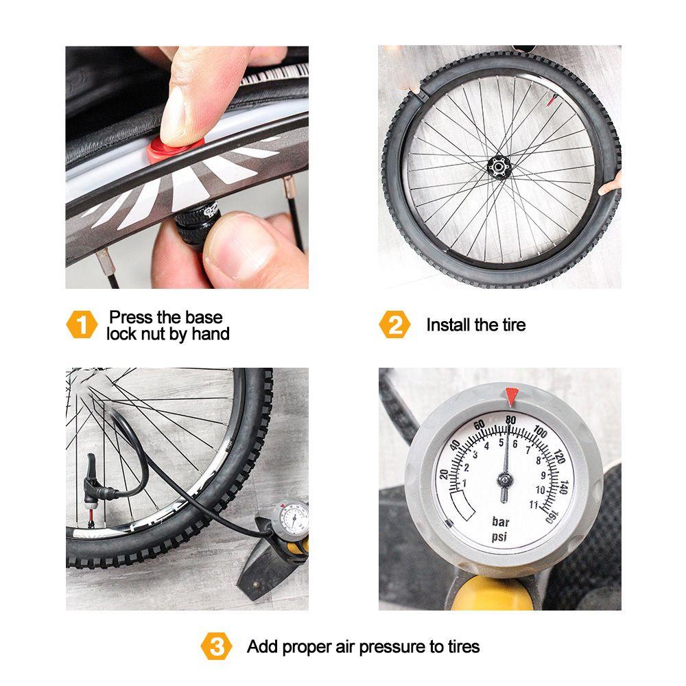 MUVAKO Tubeless Tire Valve 4 Colors Outdoor Tool CNC Alloy Nipple Bicycle Tubeless Rim