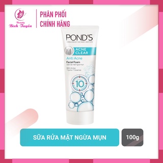 Sữa Rửa Mặt Ngừa Mụn POND's ACNE CLEAR 100g BT Cosmetic