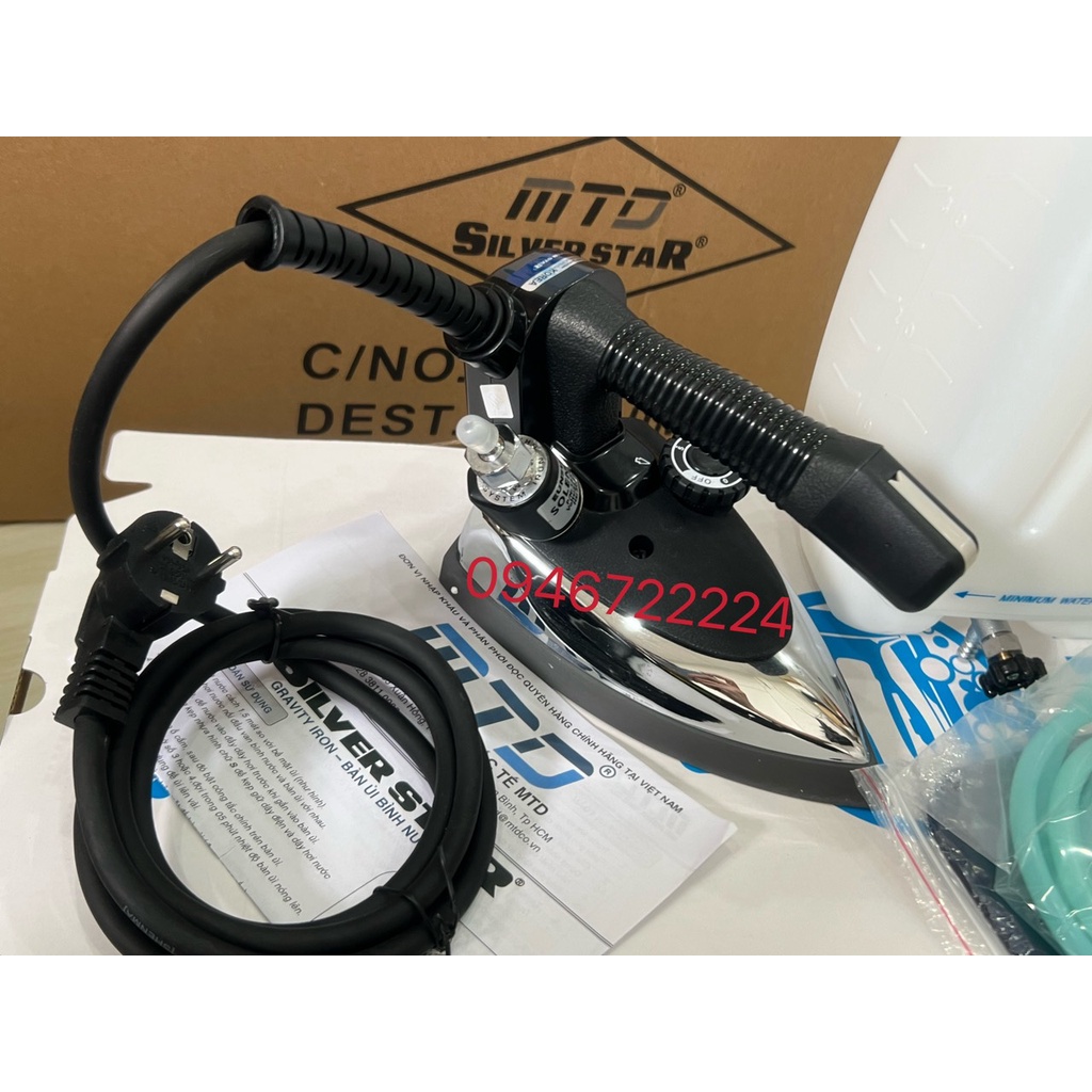 Bàn ủi hơi nước công nghiệp bình treo ES-94A hàn quốc hàng công ty  kèm mặt nạ chống bóng loại tốt
