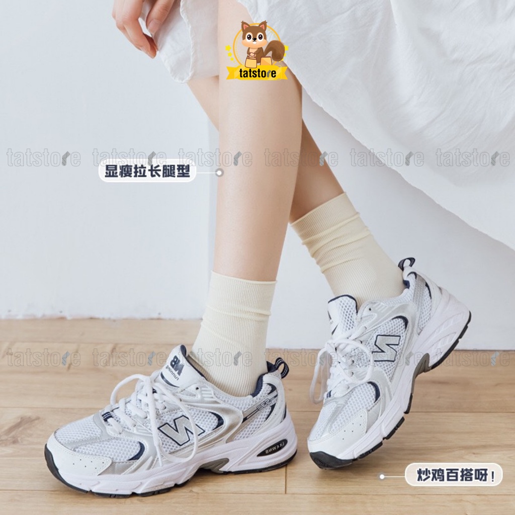 Tất vớ nữ cổ cao cổ nhún phong cách Hàn Quốc vintage nhiều màu TẤT STORE 1CCF5