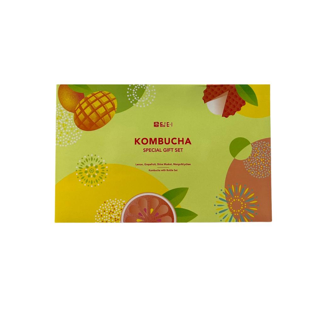 Set Quà Kombucha Damtuh (4 Hộp Kombucha Kèm Ly Giữ Nhiệt Cao Cấp)