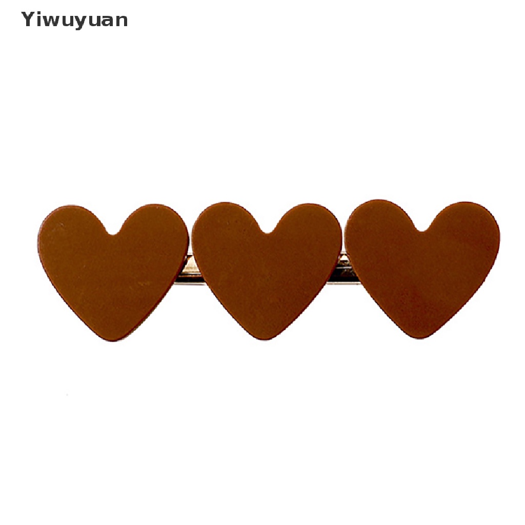 &lt; Yiwuyuan &gt; Kẹp Tóc Càng Cua Hình Trái Tim Nhiều Màu Hàn Quốc Cho Nữ Đang Giảm Giá
