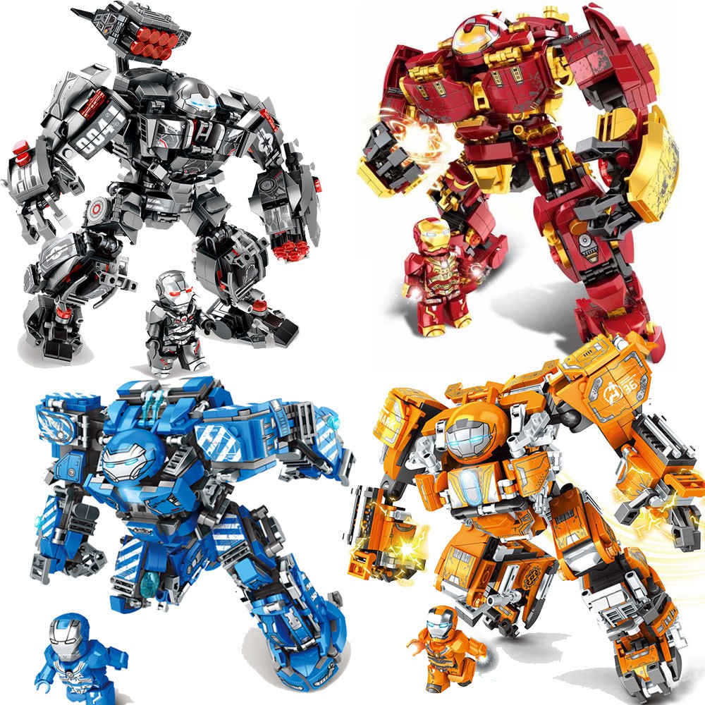 Bộ đồ chơi lắp ghép Kiểu Lego Siêu Robot Metal Mecha với 4 màu lựa chọn  Chất liệu nhựa ABS với hơn 600 chi tiết