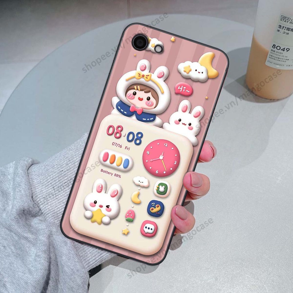 Ốp lưng Vivo Y81 / Y83 hình gấu, thỏ, đồng hồ cute dễ thương