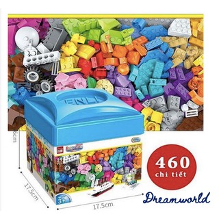 LeGo 460 Chi Tiết Cao Cấp ENLI - Bộ Lego Lắp Ghép Sáng Tạo - Đồ Chơi Xếp Hình Cho Bé, Gồm Sổ Hướng Dẫn - Dreamworld