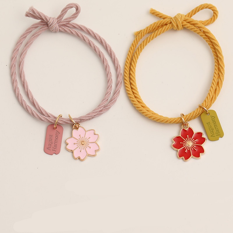 Vòng Đeo Tay Họa Tiết Hoa Anh Đào Dễ Thương Bắt Mắt