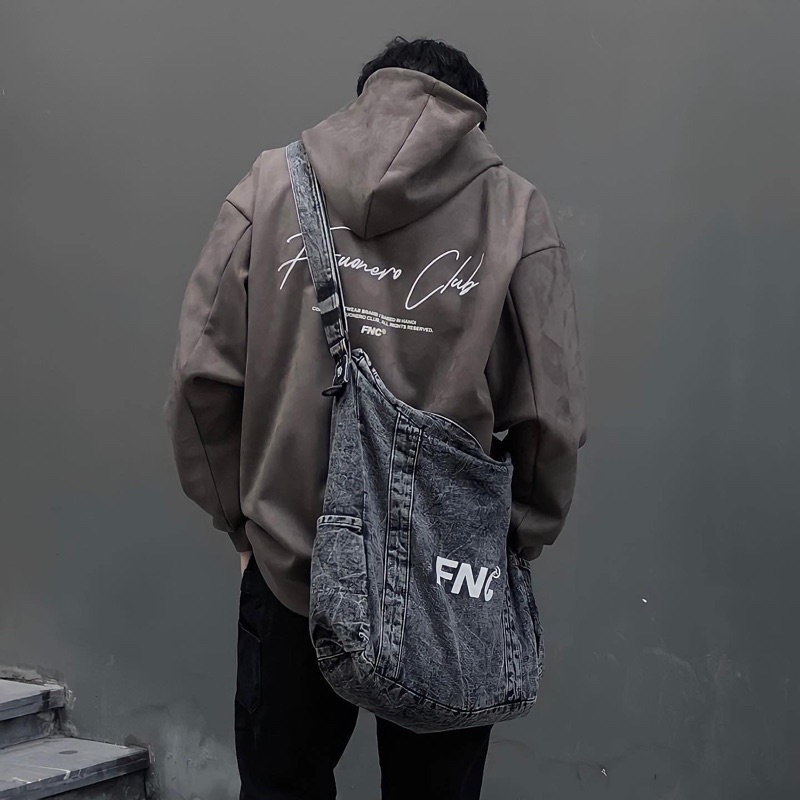 Áo hoodie Fuonero da lộn thêu sang xịn mịn ( Suede Hoodie )
