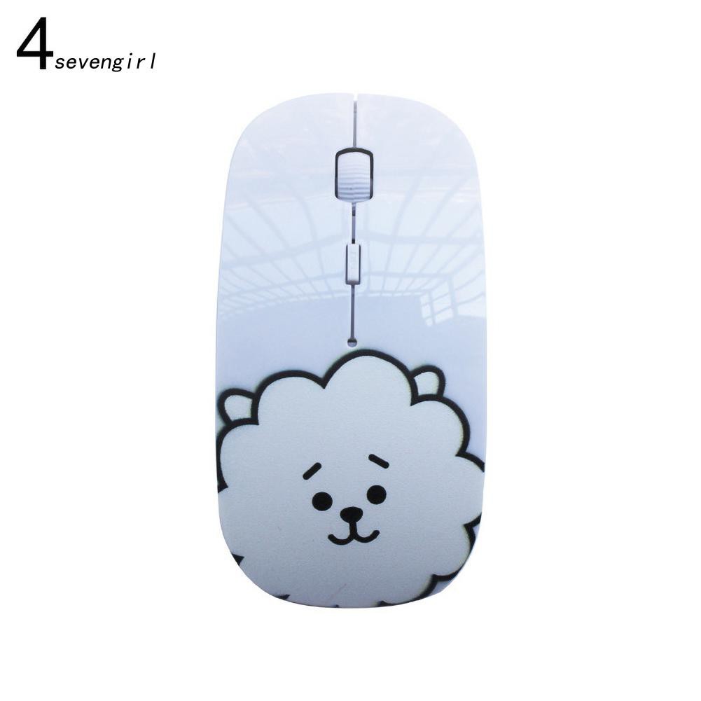 〖SG〗BTS BT21 Chimmy Cooky RJ Mang Notebook Desktop Wireless Mouse for Game Office