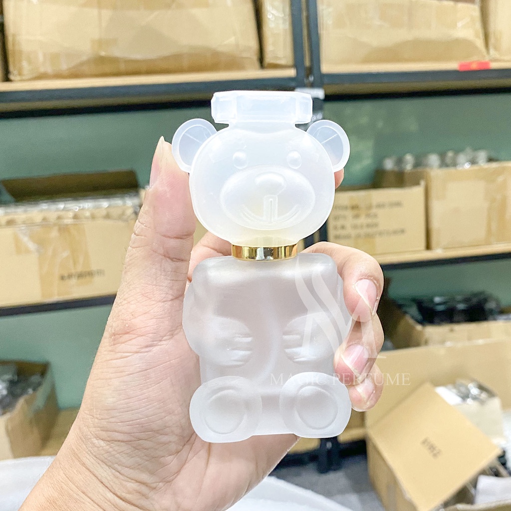Chai đựng nước hoa thủy tinh cao cấp 30ml kiểu Gấu nhiều màu