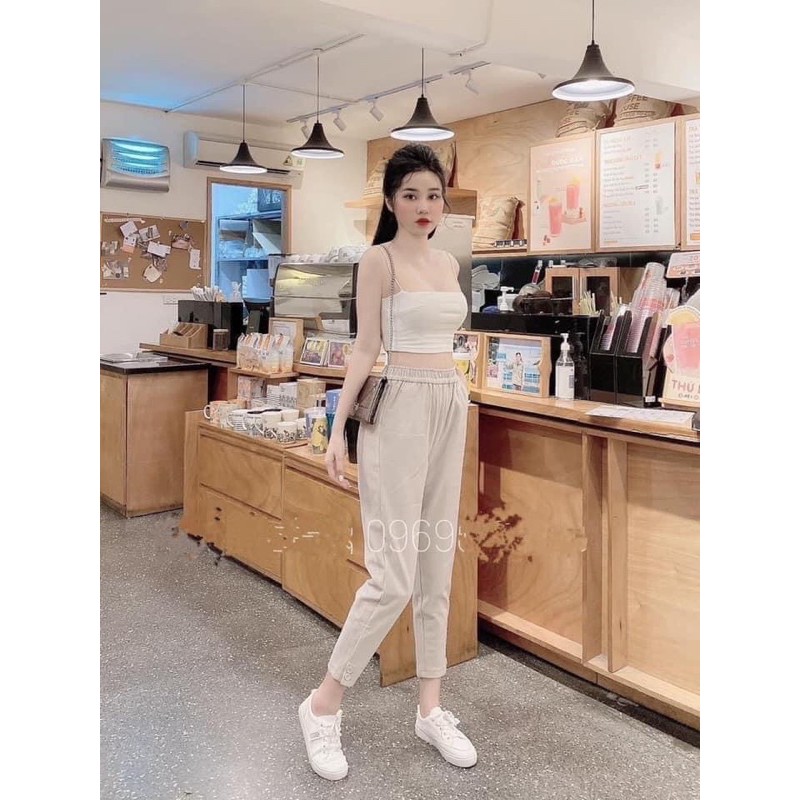 Quần dạ cạp chun