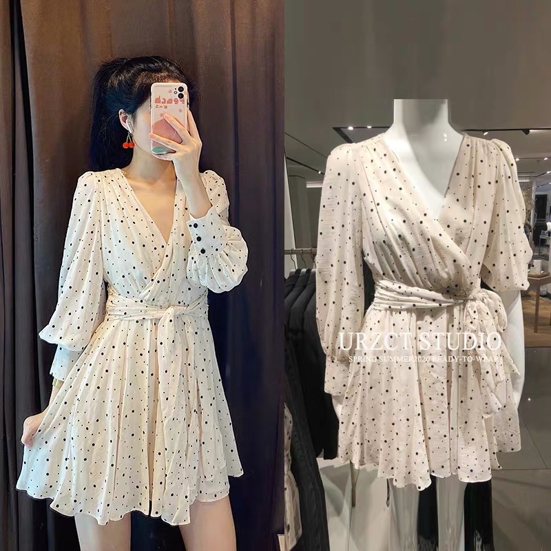 Váy chấm bi za ra