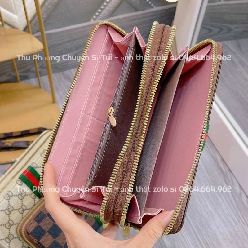[XẢ KHO GIÁ GỐC] Ví dài cầm tay nữ, Ví nhiều ngăn 2 khoá hàng loại 1 chất da mềm mịn