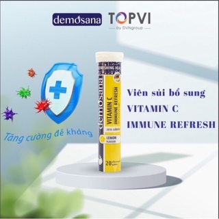 Viên sủi bổ sung vitamin c tăng sức đề kháng demosana vị cam tuýp 20 viên