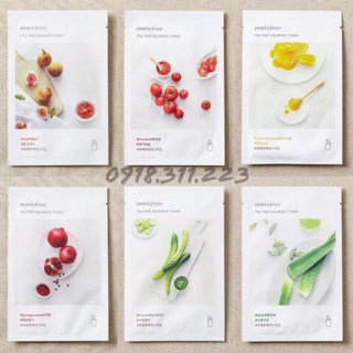 Mặt Nạ Giấy Innisfree It’s Real Squeeze(Mẫu mới)