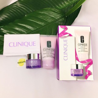 Set sữa rửa mặt và sáp tẩy trang Clinque