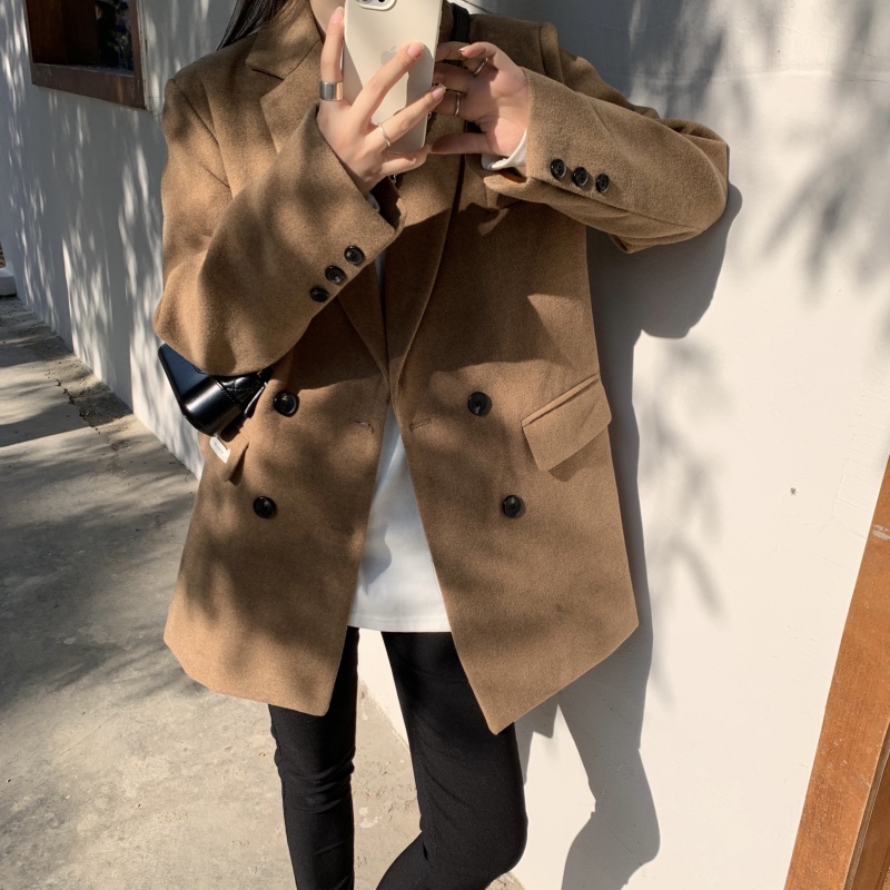 Áo vest dạ phong cách Hàn Quốc thu đông