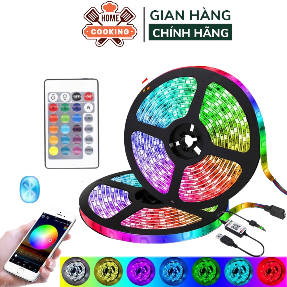 Dây đèn led cảm biến âm thanh silicon tiktok, chiều dài 5m 16 triệu màu, điều khiển qua APP điện thoại,bảo hành 12 tháng